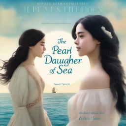 Create an image of a book cover featuring Pearl Sparrow, an 18-year-old who ran away from home and is now the captain of her own ship