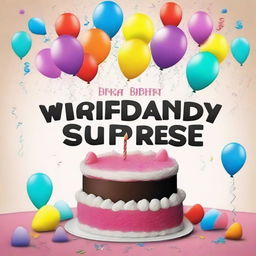 Create a film poster for a movie titled 'Birthday Surprise'