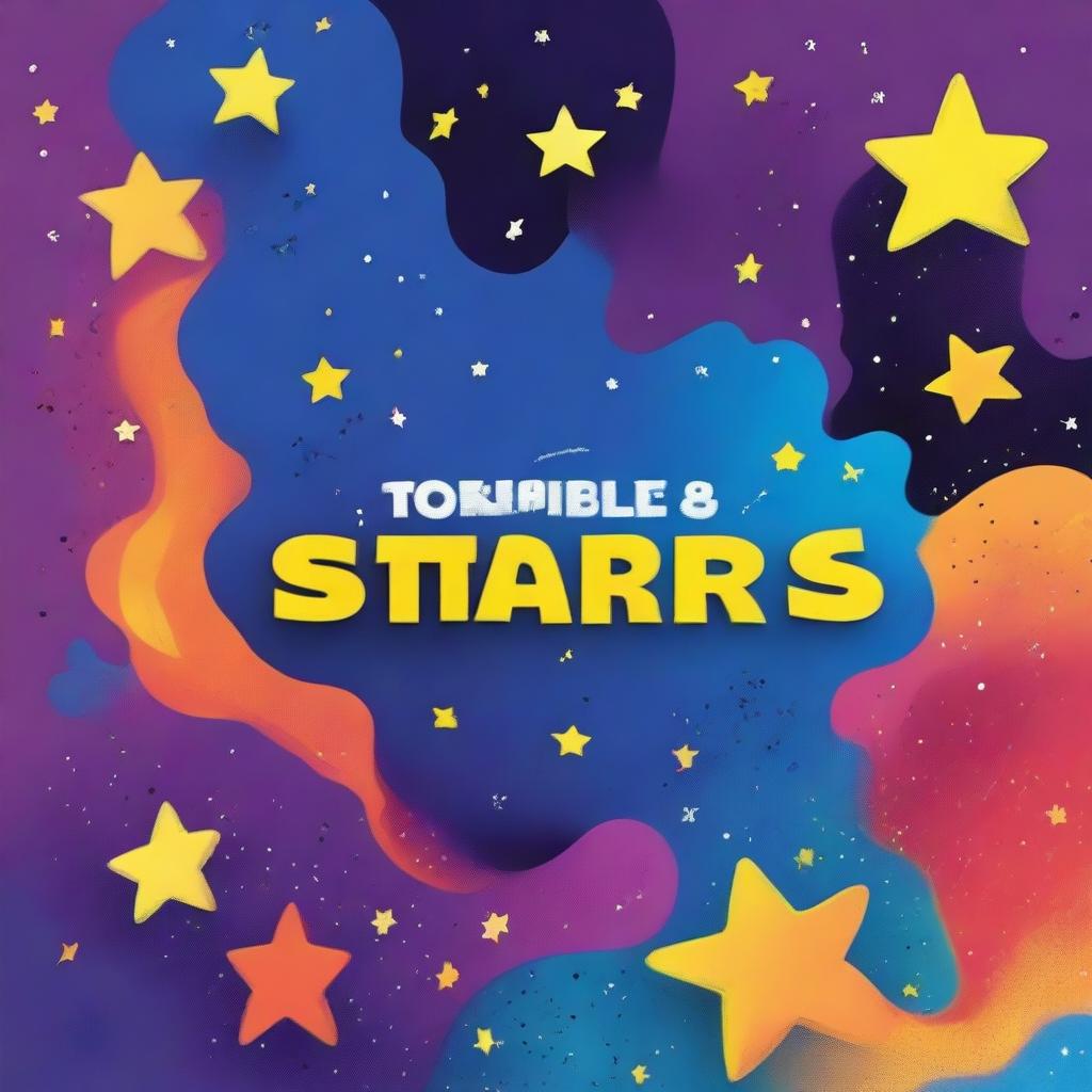 Create a comic book cover page with a Maths topic titled 'Numbering the Stars'