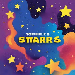 Create a comic book cover page with a Maths topic titled 'Numbering the Stars'