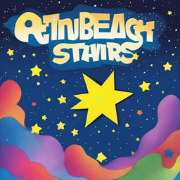 Create a comic book cover page with a Maths topic titled 'Numbering the Stars'