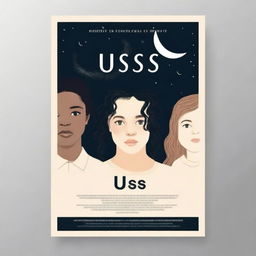 Create a realistic and simple A3 size school movie genre poster