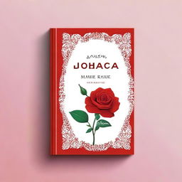 Design a book cover with a red and white theme