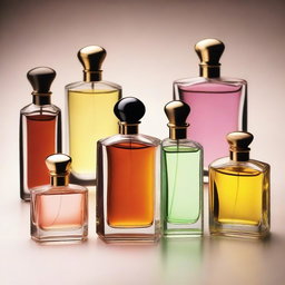 Create an image of various perfumes