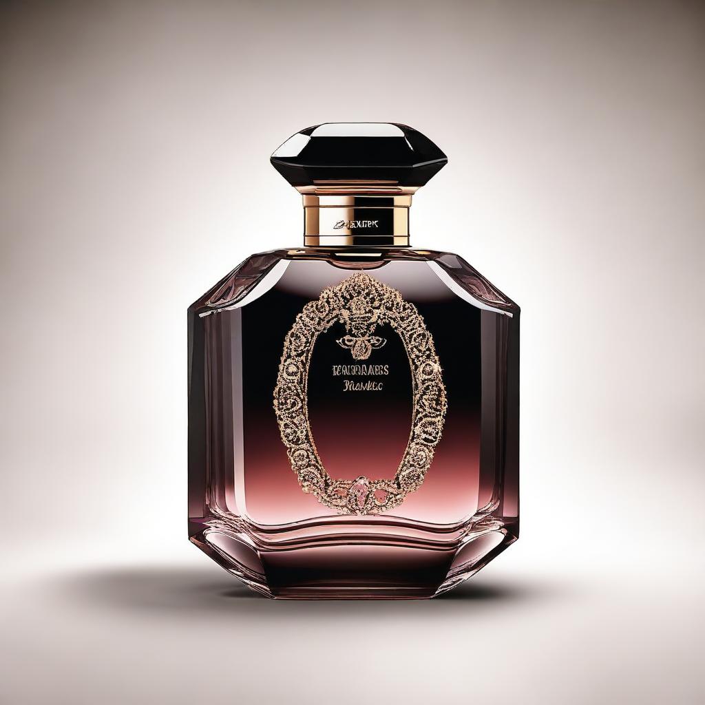 Generate an image of a luxury perfume bottle