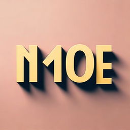 Create an image featuring the word 'MOE' in a visually appealing manner.