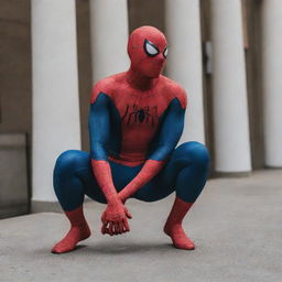 Recreate these pictures in a Spiderman-themed style.