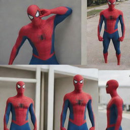 Recreate these pictures in a Spiderman-themed style.