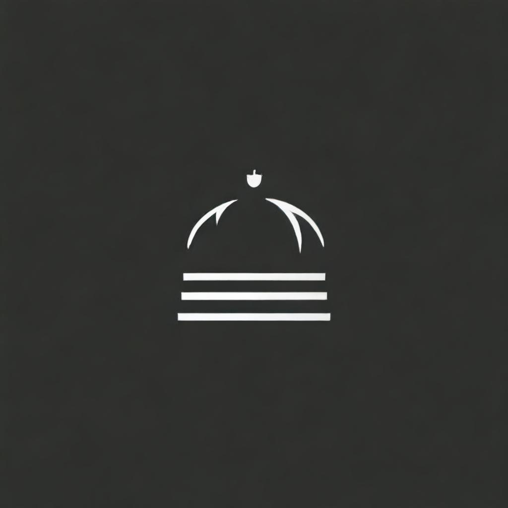 Generate an image of a burger crown with a dark cover
