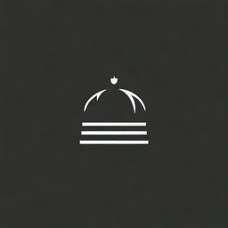 Generate an image of a burger crown with a dark cover