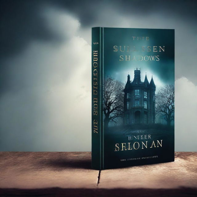 Create an image of a generic book cover with a mysterious and intriguing design