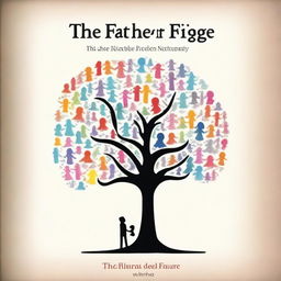 Generate an image of a book cover for a novel titled 'The Father Figure' by H