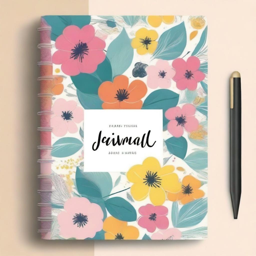 Generate an image of a beautifully designed, colorful and creative journal planner