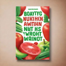 Create a captivating and intriguing book cover for a nutrition mythbusting book titled 'Everything You Need to Know About Eating Right is Wrong'