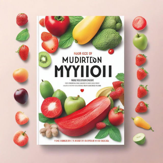 Recreate the captivating and intriguing book cover for a nutrition mythbusting book, but without any text