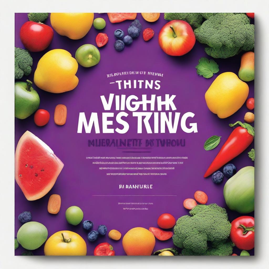 Create a professional yet inviting book cover for the title 'Everything You Think You Know About Eating Right Is Wrong' with the subtitle 'Unveiling the Truths Behind Diet Myths'