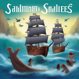 Create a book cover for a young adult fantasy novel titled 'SCALES'