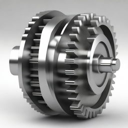 A detailed and accurate representation of a mechanical differential