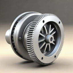 A detailed and accurate representation of a mechanical differential