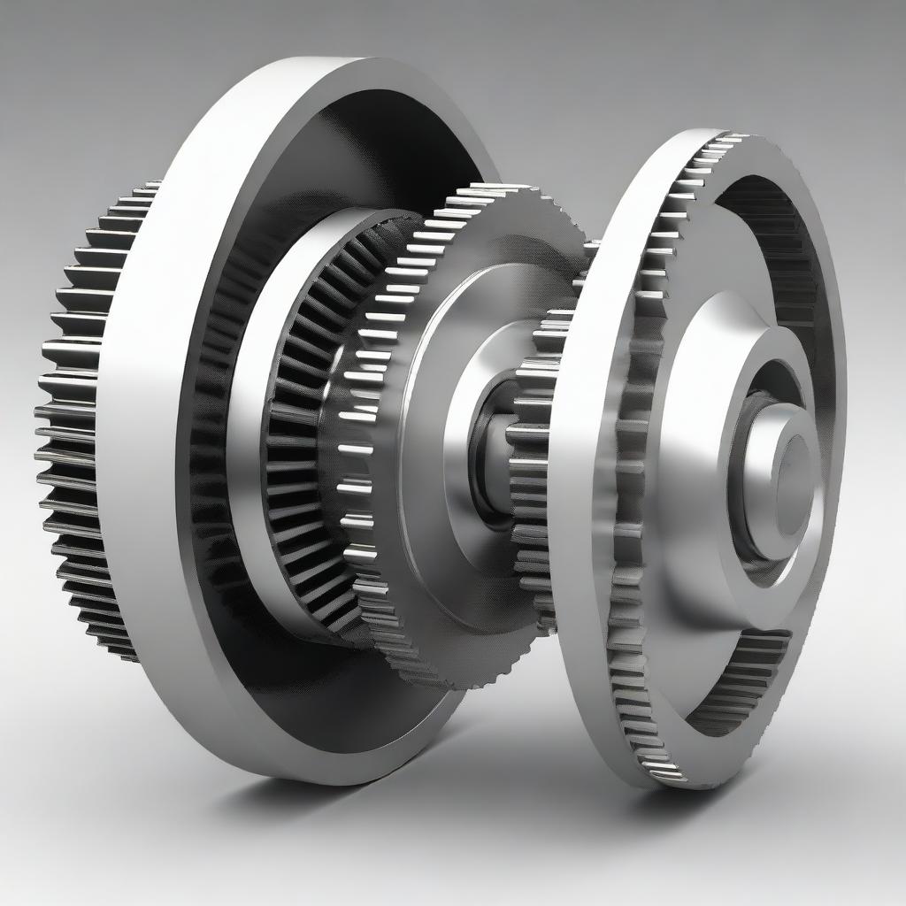 A detailed and accurate representation of a mechanical differential