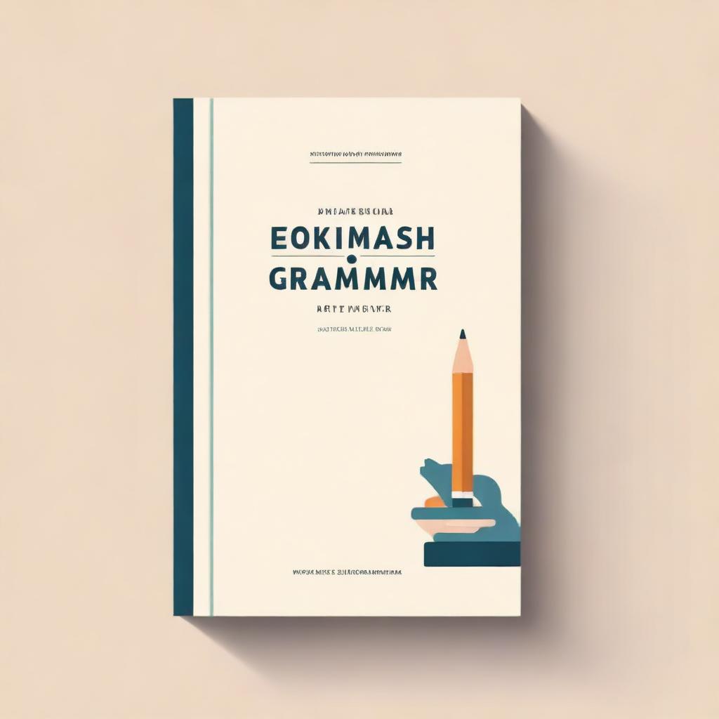 Create a professional and academic book cover titled 'Professional English Grammar'