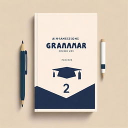 Create a professional and academic book cover titled 'Professional English Grammar'