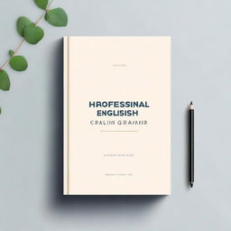 Create a professional and academic book cover titled 'Professional English Grammar'