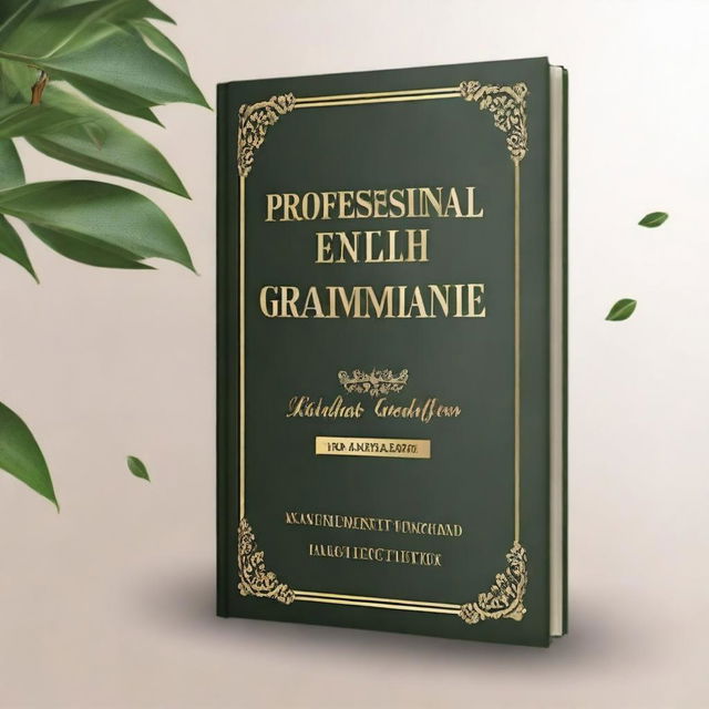 Create a book cover with the title 'Professional English Grammar'