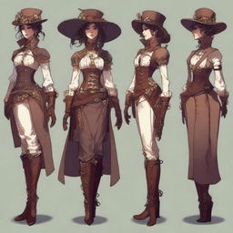 Representación de un NPC de rol steampunk/renacentista