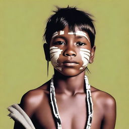 Create an image of a young indigenous boy.