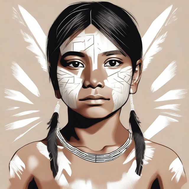 Create an image of a young indigenous boy.