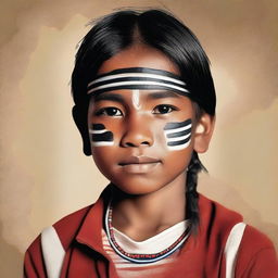 Create an image of a young indigenous boy.