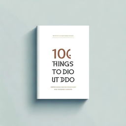 Create a sophisticated book cover for a self-help book titled '100 Things Not to Do to Be Successful'