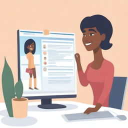 Design an image that visually represents a guide for single mothers on how to get a job using ChatGPT