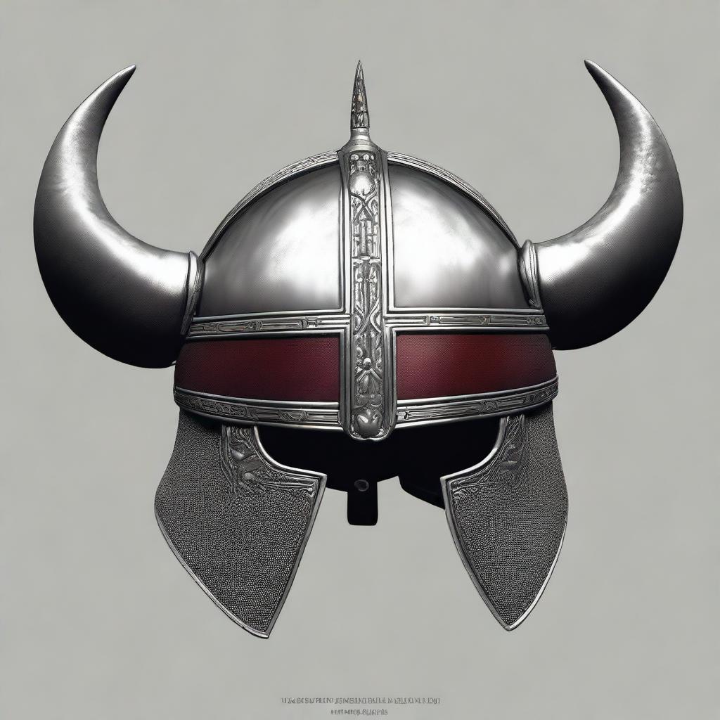 Generate an image of an old Norse open faced helm