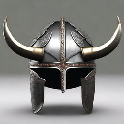 Generate an image of an old Norse open faced helm