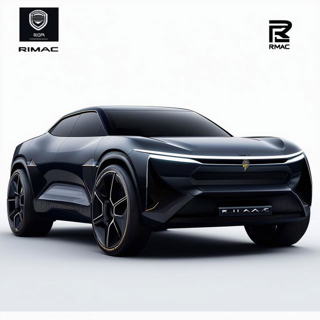 This is a concept of a hypothetical SUV designed by Rimac, maintaining the brand's unique aerodynamic design, extraordinary speed, and luxury while adding the versatility and roominess of an SUV