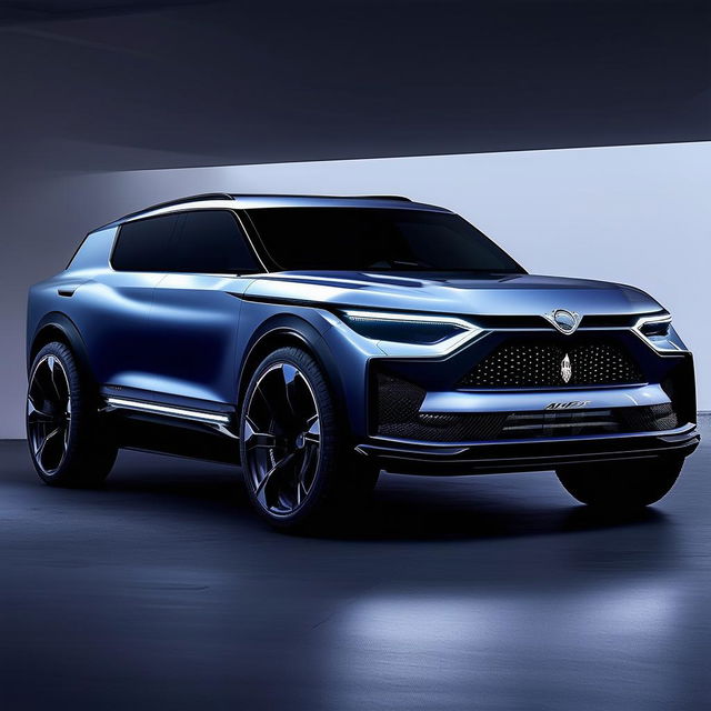 This is a concept of a hypothetical SUV designed by Lotus, maintaining the brand's iconic lightweight and aerodynamic design, high performance, and luxury while adding the utility and spaciousness of an SUV