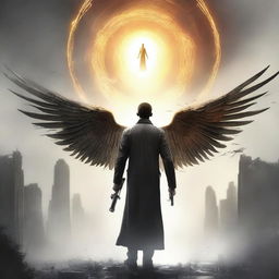 Create a book cover for the sci-fi dystopian novel 'The Frequency of Angels'