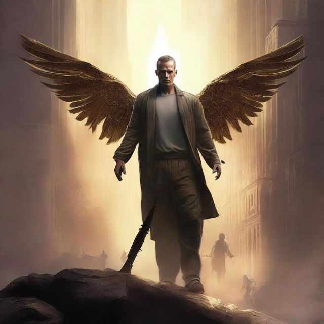 Create a book cover for the sci-fi dystopian novel 'The Frequency of Angels'