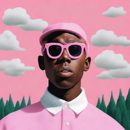 Generate an image inspired by Tyler the Creator's 'Igor' album