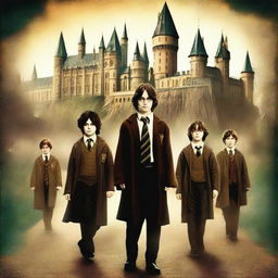 Create an image of The Marauders - The Hogwarts Years - Year One