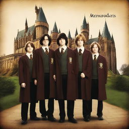 Create an image of The Marauders - The Hogwarts Years - Year One