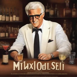 Create a movie poster for a film called 'The Mixologist' starring Ted Danson