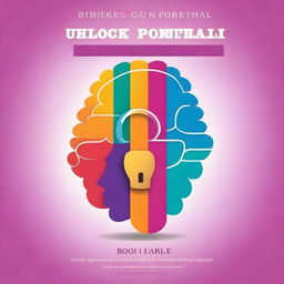 Create an image of a book cover titled 'Unlock Your Potential: A Guide to Self-Improvement'