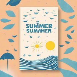 Design a book cover for the title 'The Summer Book'