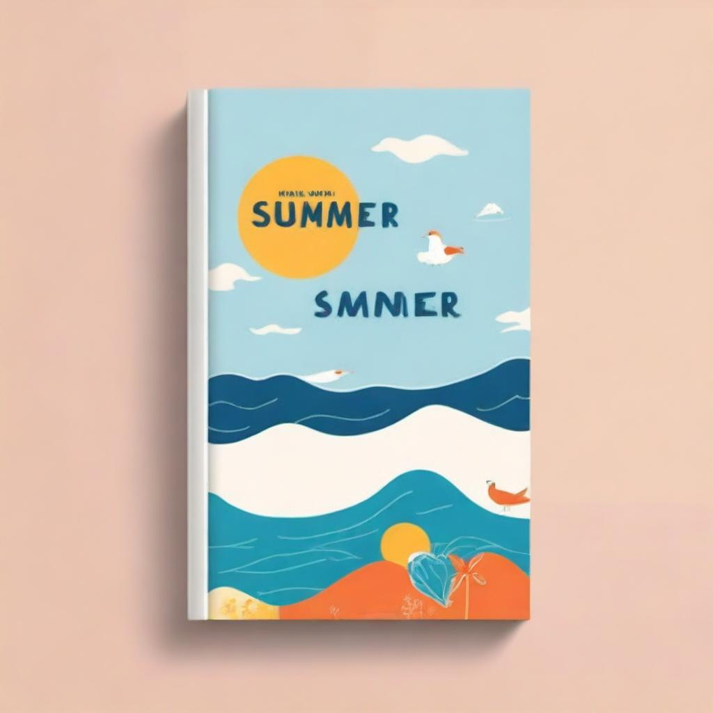 Create a book cover for the title 'The Summer Book'