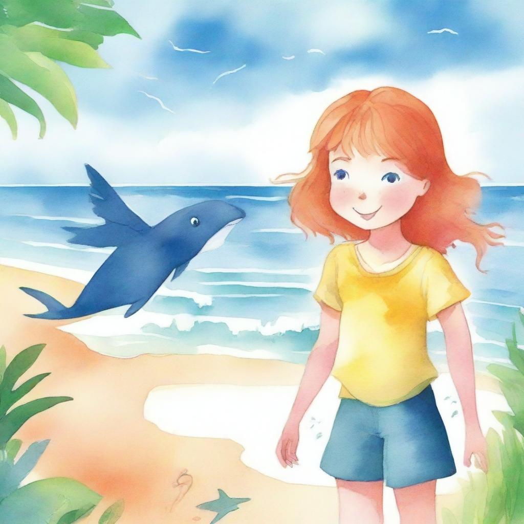 A watercolor style image for a children's book cover