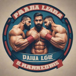 The official Pro Panja League logo, featuring robust, stylized arm wrestlers in competition, complemented by bold typography and dynamic elements that speak to the vibrance and intensity of the sport.