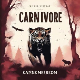 Generate an image of a book cover with the title 'Carnivore'